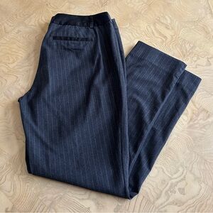 Banana Republic Ryan Fit Fall Pants Striped Dark Grey/Black Size 8